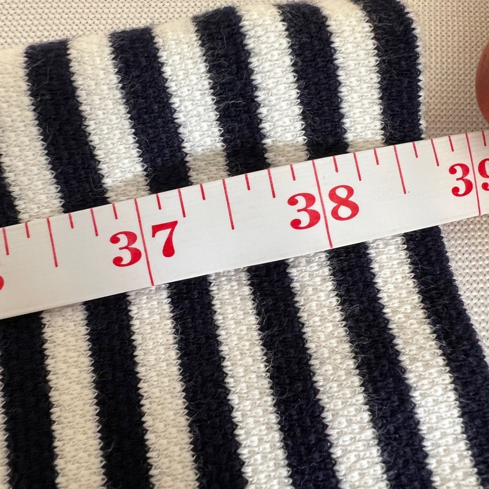 Boden Navy & White Striped Sleeveless Midi Dress - Picture 7 of 7